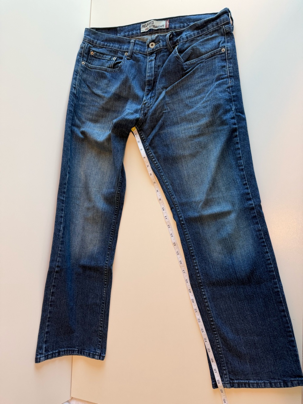 Levi's Dark Blue Straight Leg Jeans